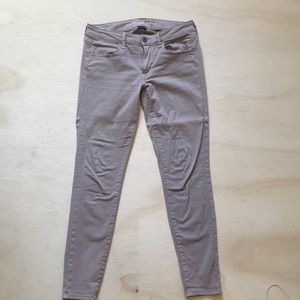 American Eagle mid-rise khaki jeggings